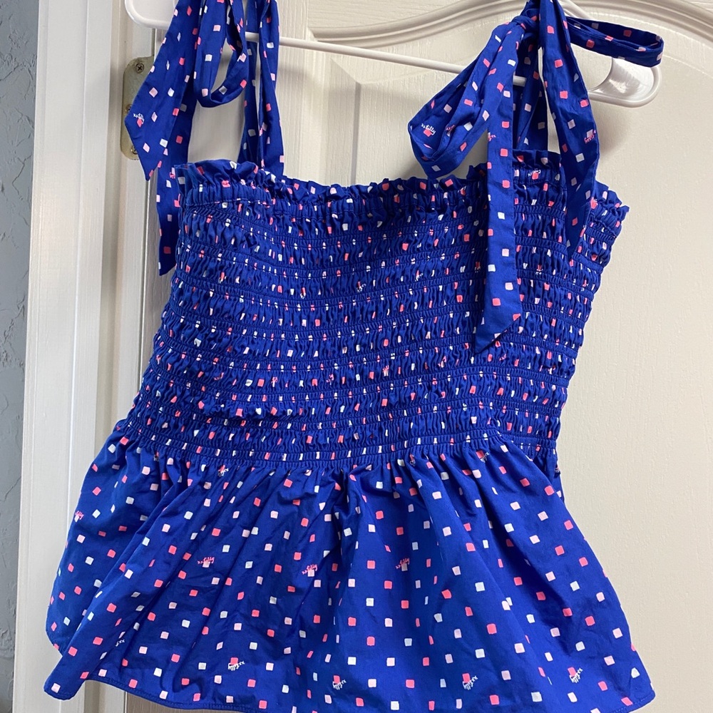 Lilly Pulitzer Rivera Smocked Top XL